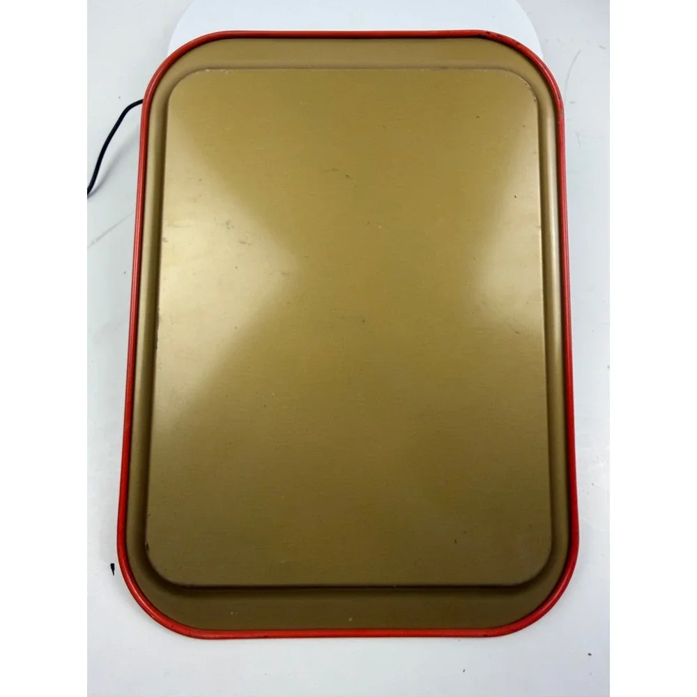 Vintage 1970s Coca-Cola Metal‎ Serving Tray Hamilton King Girl Red Advertising